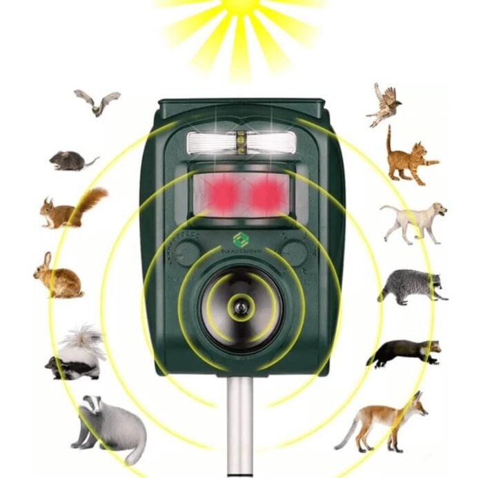 Ultrasone Kattenverjager - Zonneenergie