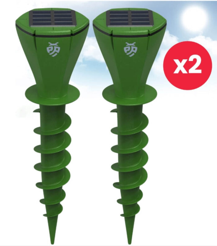 2-Pack Mollenverjager op Zonne Energie