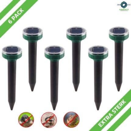 6x Solar Mollenverjager & Muizenverjager