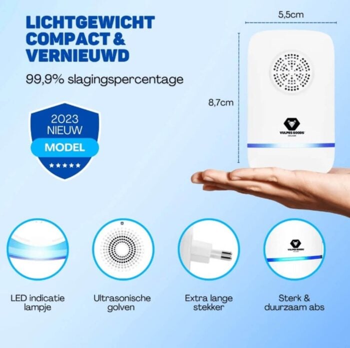 Verjager - Ultrasone Muizenverjager PRO - 8-in-1