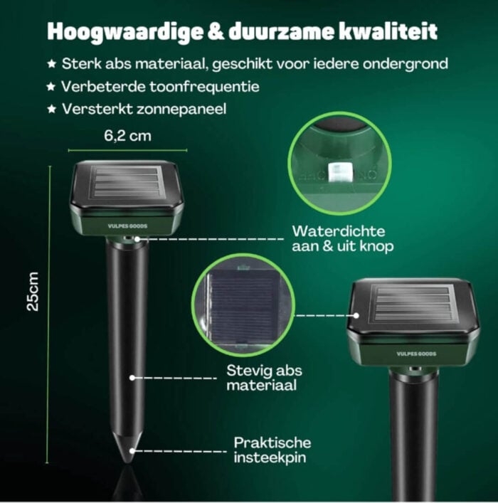 Verjager - Mollenverjager - 4 stuks