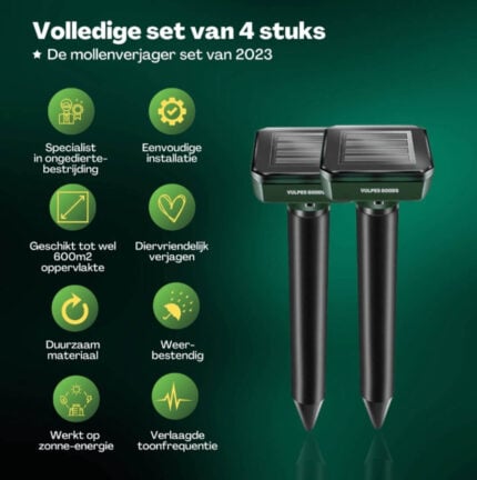Verjager - Mollenverjager - 4 stuks