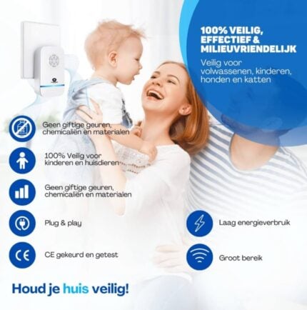 Verjager - Ultrasone Muizenverjager PRO - 8-in-1