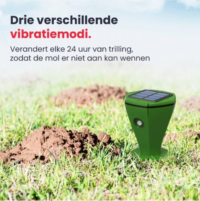 2-Pack Mollenverjager op Zonne Energie