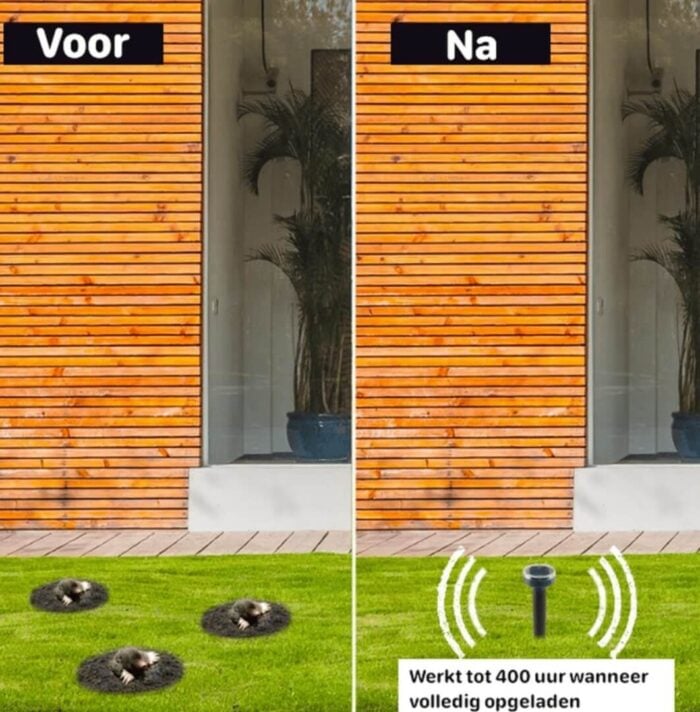 6x Solar Mollenverjager & Muizenverjager