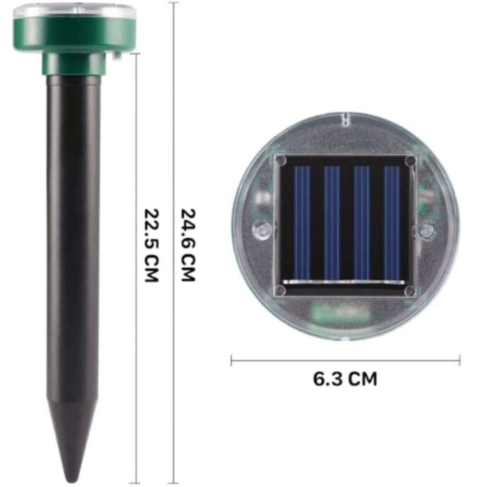 6x Solar Mollenverjager & Muizenverjager