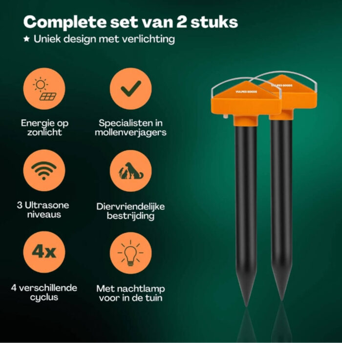2-in-1 Mollenverjager