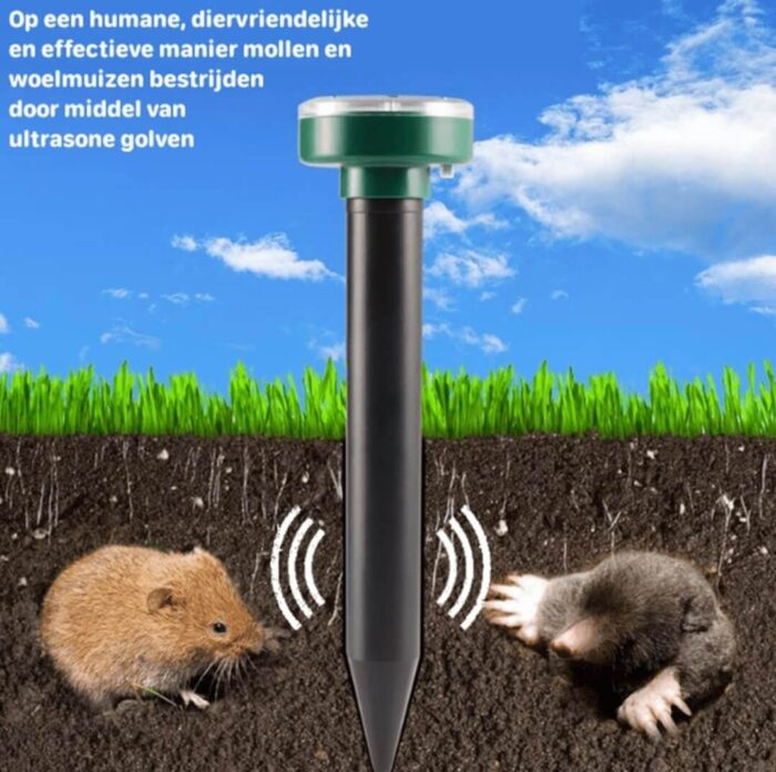 6x Solar Mollenverjager & Muizenverjager